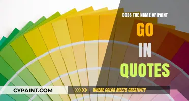 How to Properly Attribute Paint Names in Writing