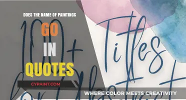 How to Title Art: Quotes or No Quotes?