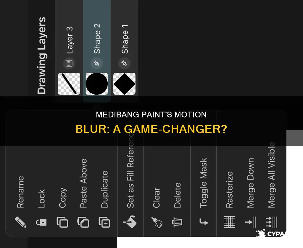 does the new medibang paint have motion blur filter