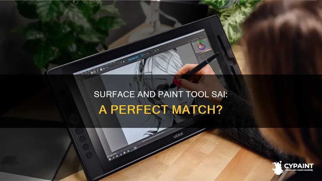 does the new surface run paint tool sai well