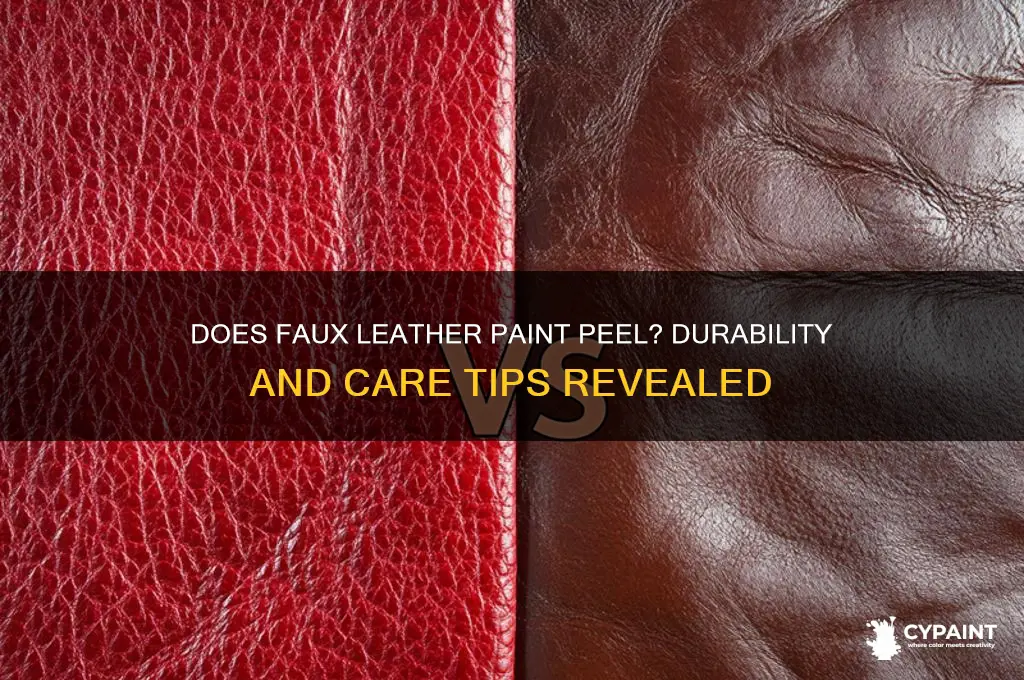 does the paint come off once you paint faux leather