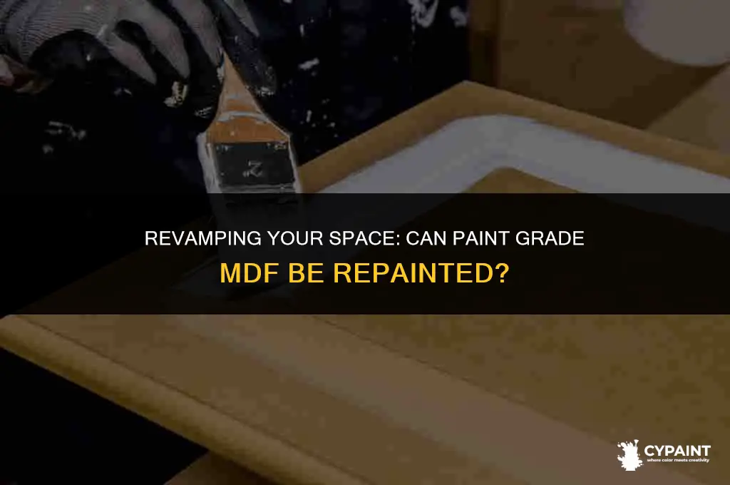 does the paint grade mdf can be repainted