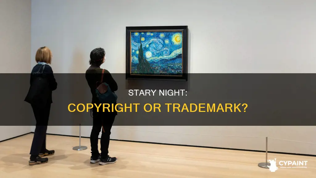 does the painting stary night have copywrite or tradmark