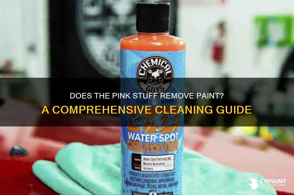 does the pink stuff take off paint