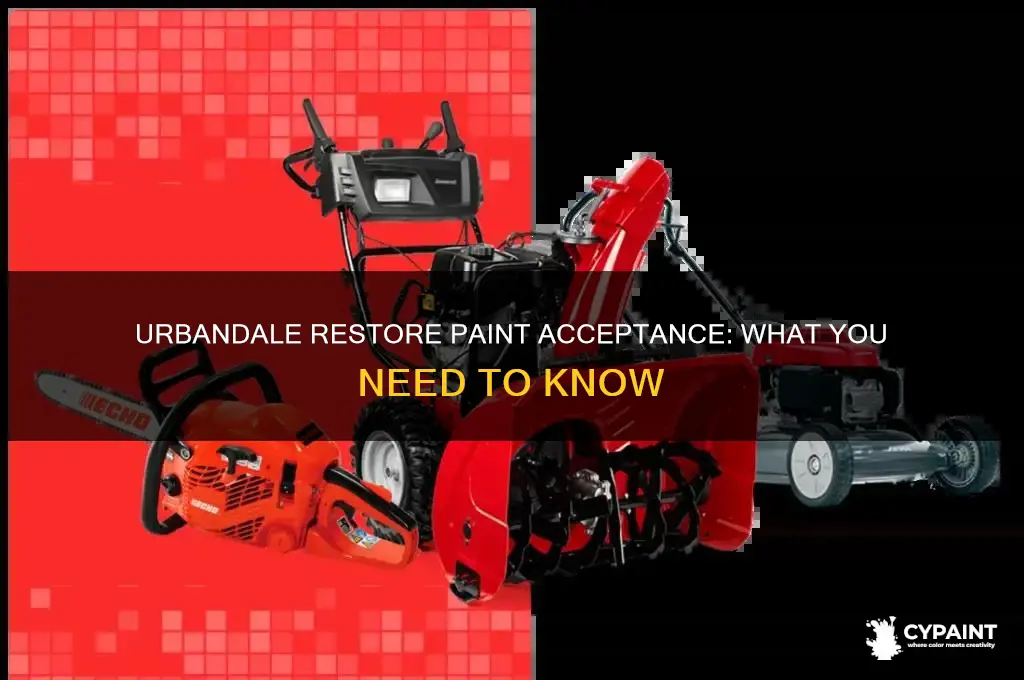 does the restore in urbandale accept paint