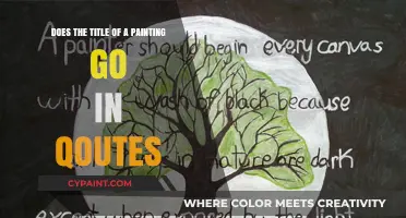 Using Quotes for Painting Titles: When and Why?