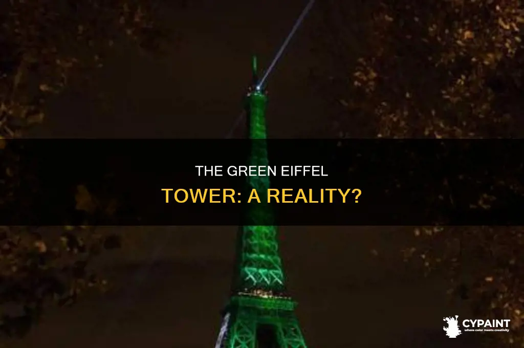 does tour eiffel be in painted in green