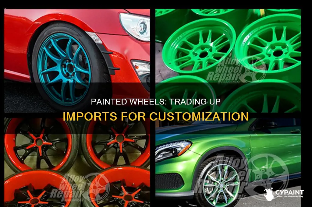 does trading up imports gaurentee a painted wheel