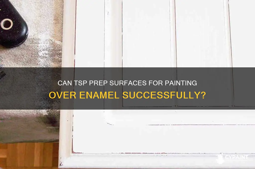 does tsp help you paint over enamel