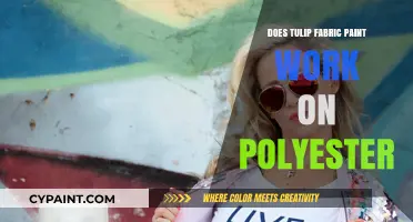 Can Tulip Fabric Paint Successfully Adhere to Polyester Materials?