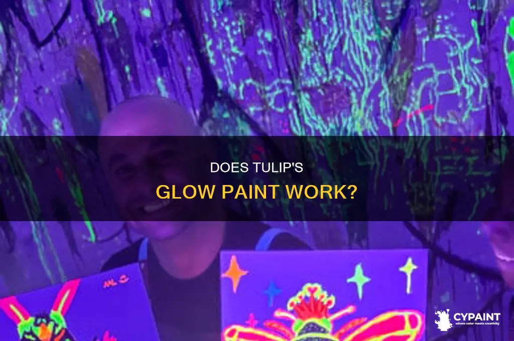 does tulip glow in the dark paint work