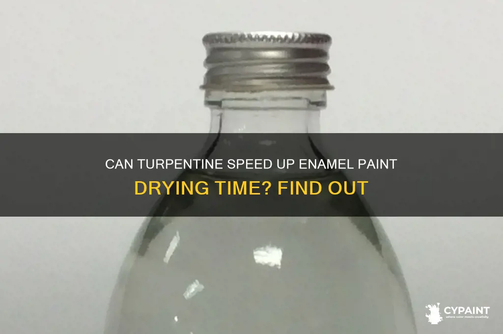 does turpentine help enamel paint dry faster