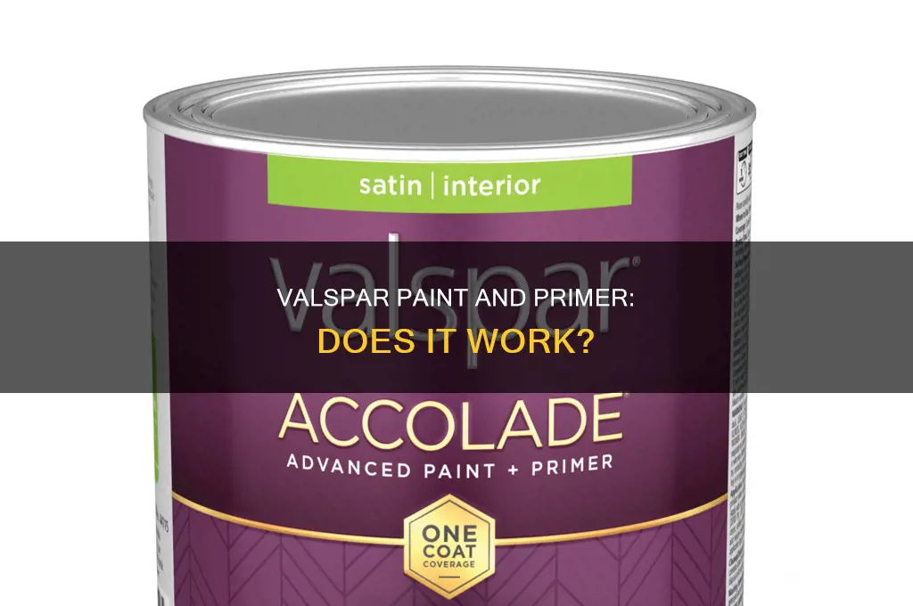 does valspar paint and primer in one work