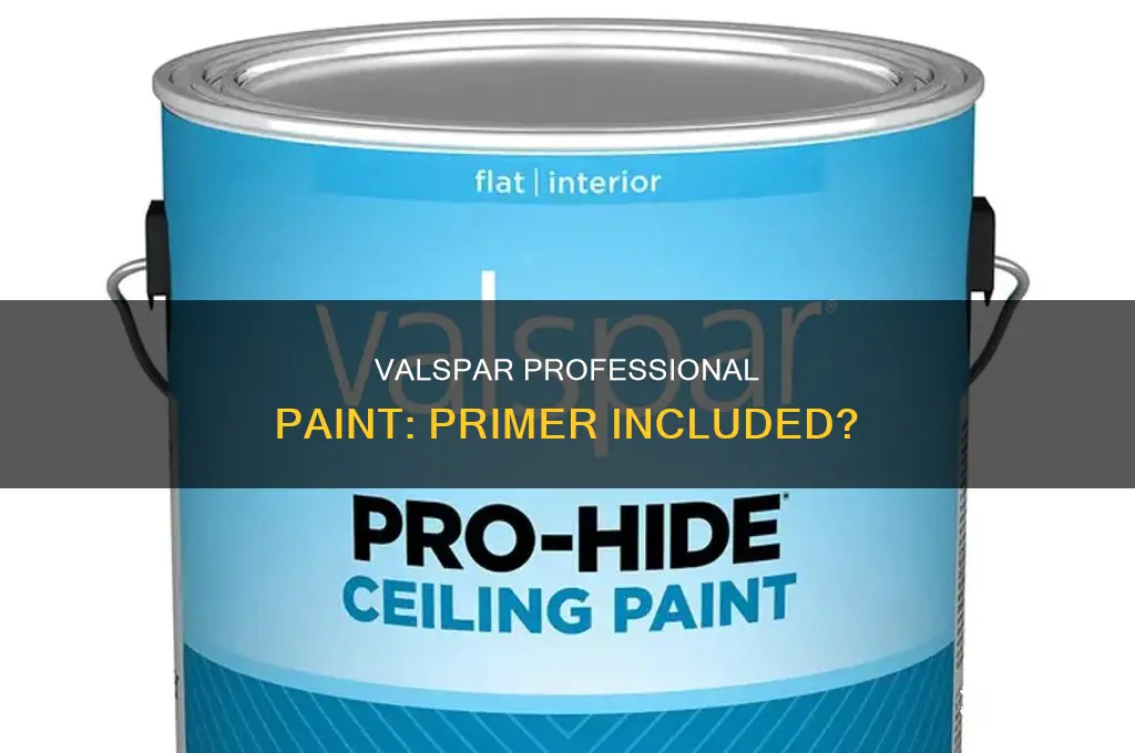 does valspar professional paint have primer in it