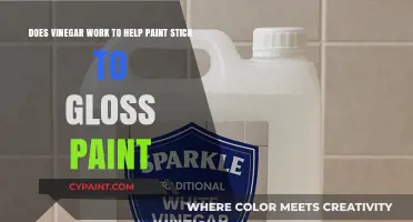 Vinegar as Primer: Enhancing Paint Adhesion on Glossy Surfaces