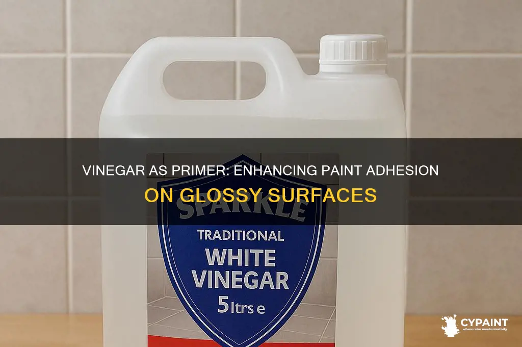 does vinegar work to help paint stick to gloss paint