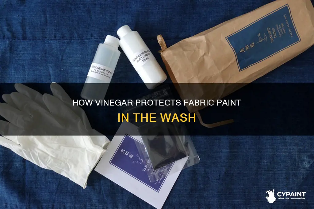 does vinegard protect fabric paint in the wash