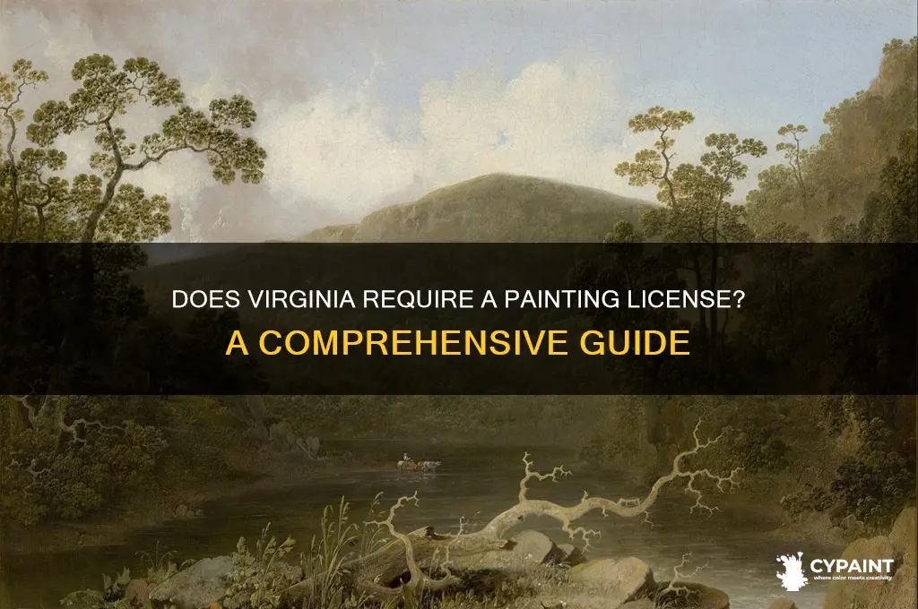 does virginia a require a painting lisence