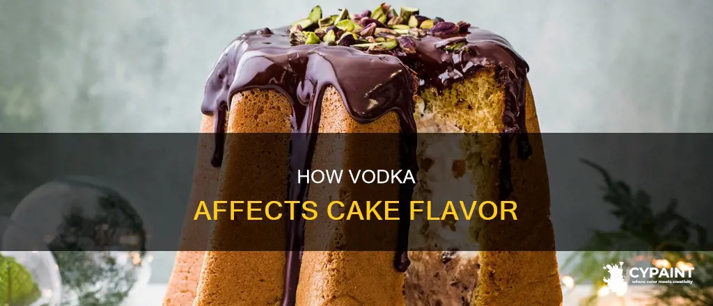 does vodka leave a taste when painted on cakes