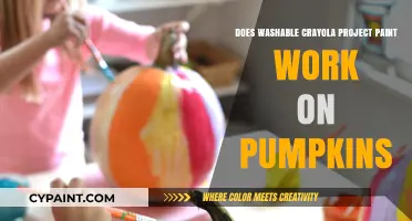 Washable Crayola Paint: Pumpkin Art for Kids