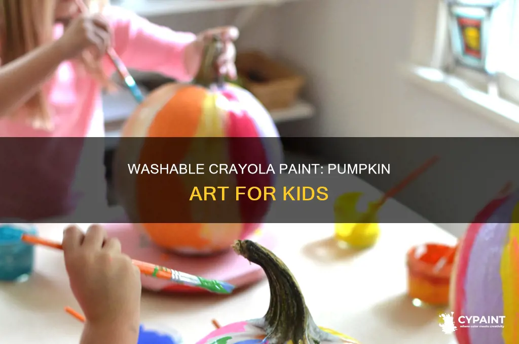 does washable crayola project paint work on pumpkins