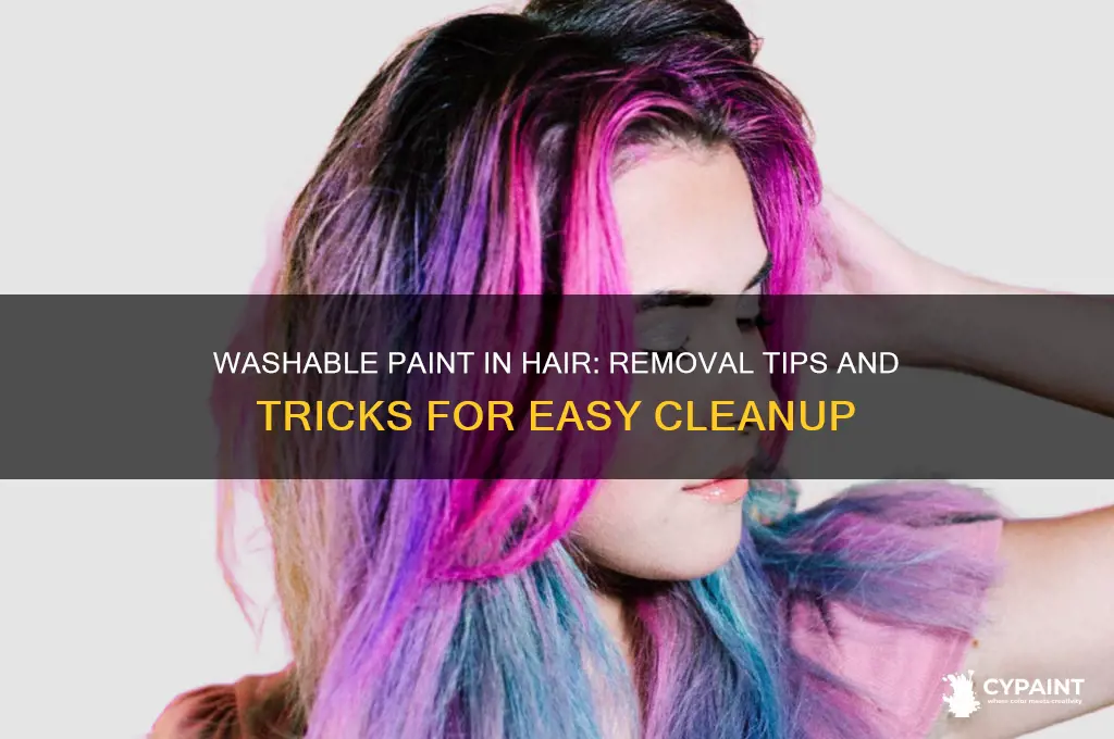 does washable paint come out of hair