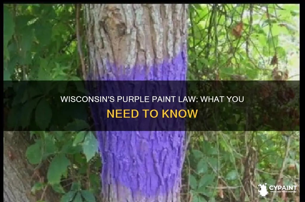 does wisconsin have a purple paint law