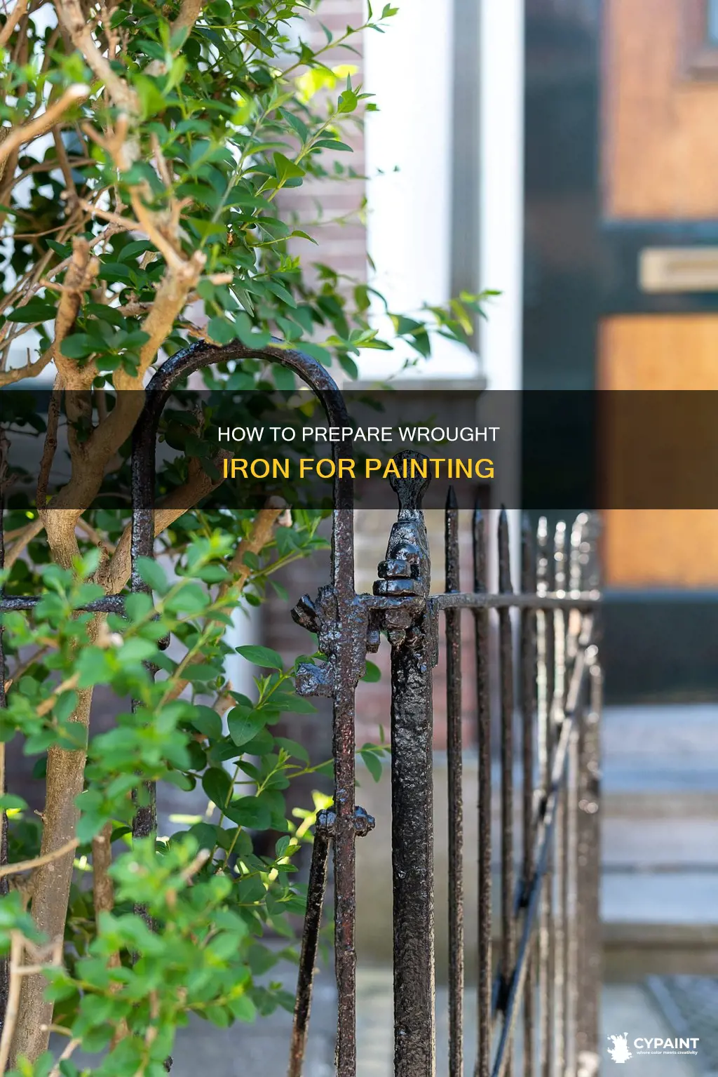 does wrought iron have to be sanded before painting