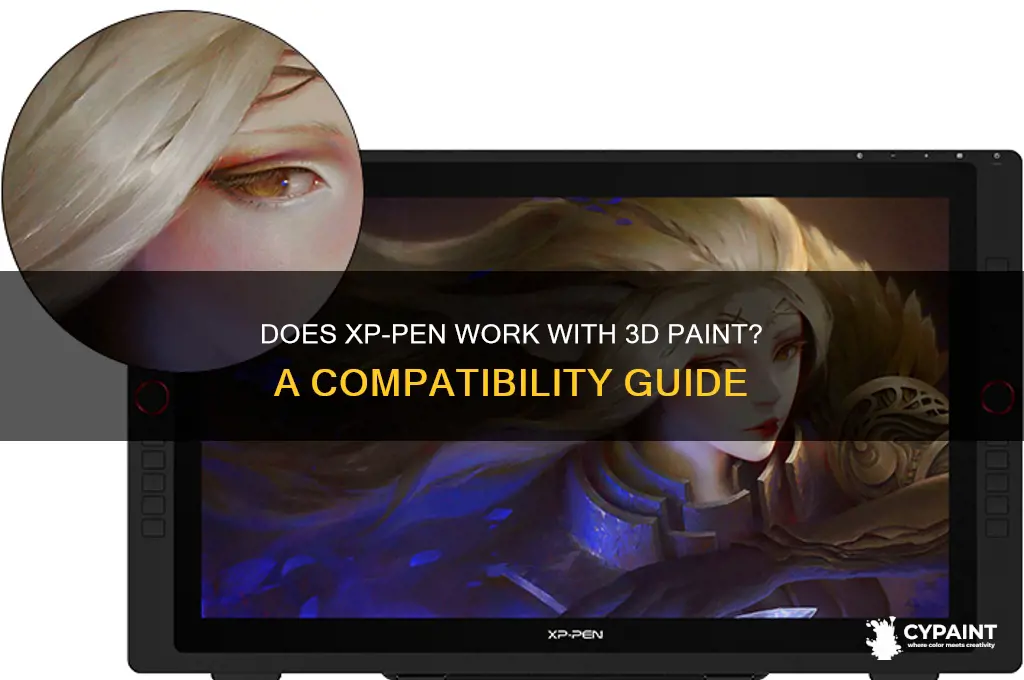 does xp-pen work with 3d paint