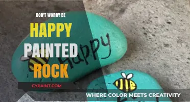 Don't Worry Be Happy Painted Rock: Spreading Joy One Pebble at a Time