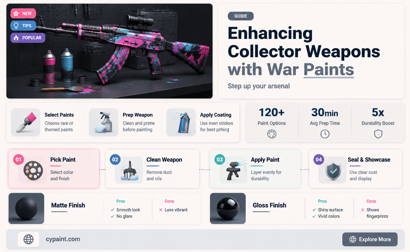 can you add war paints to collector wepons