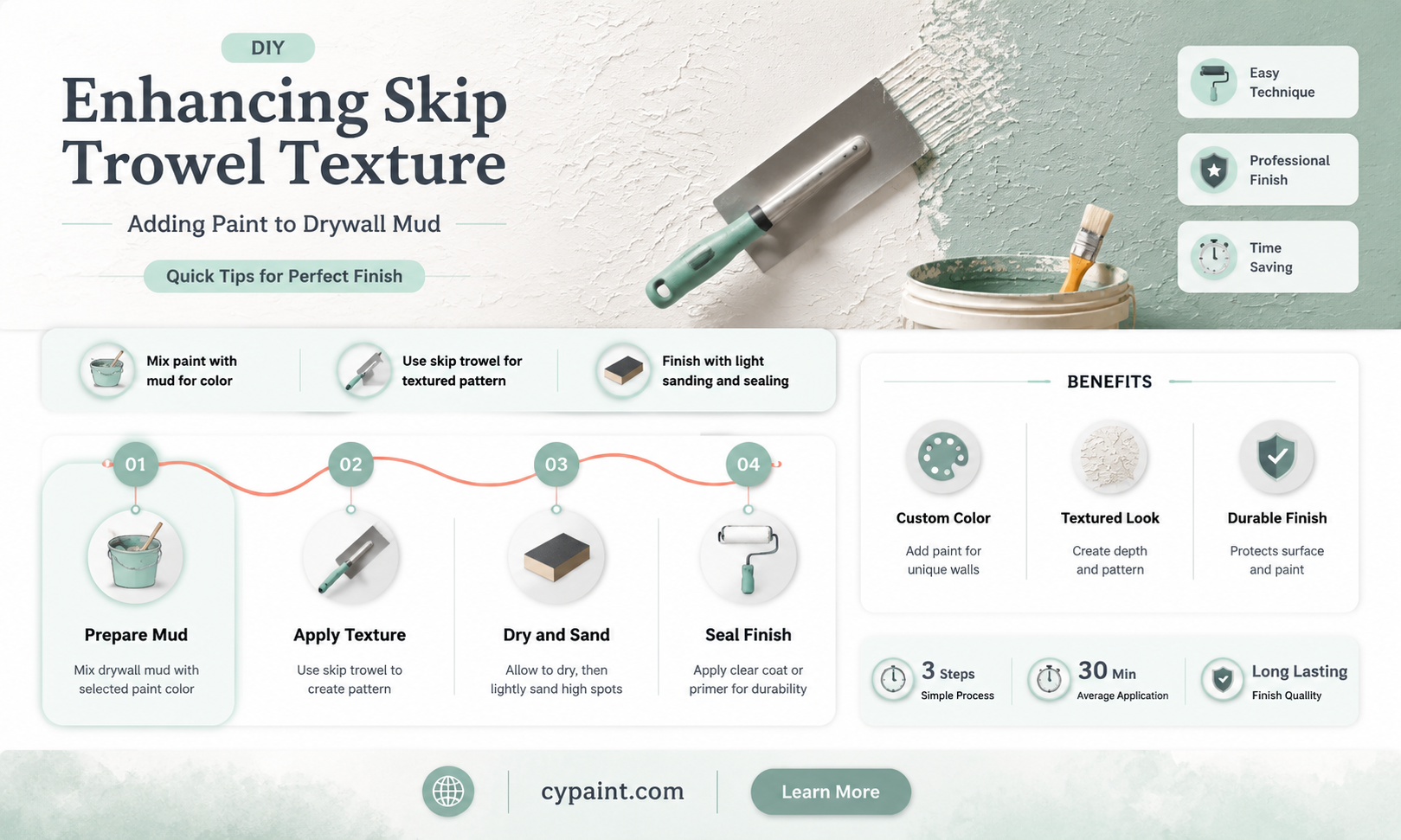can you add paint to drywall mud for skip trowel