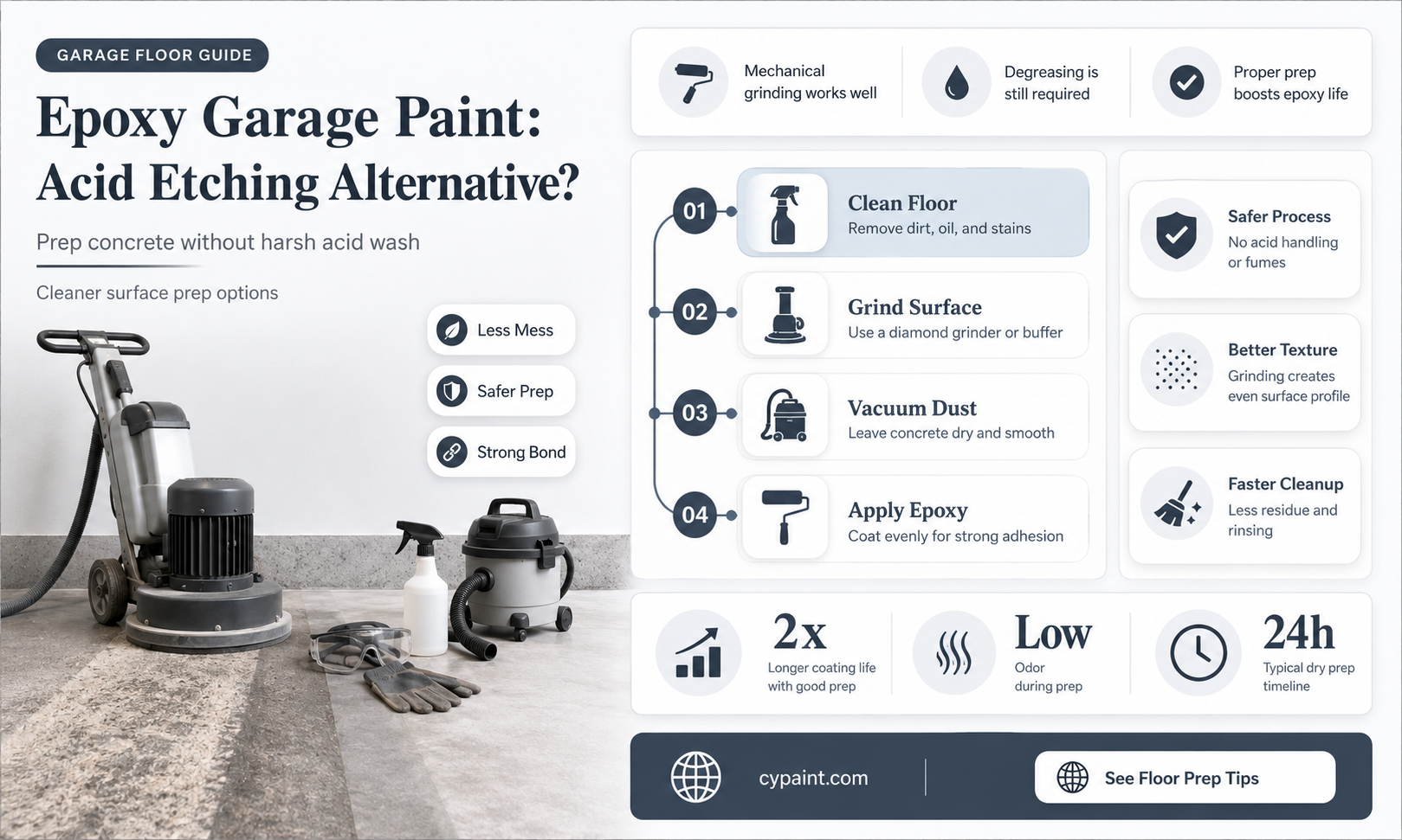 can you apply epoxy garage paint without acid etching