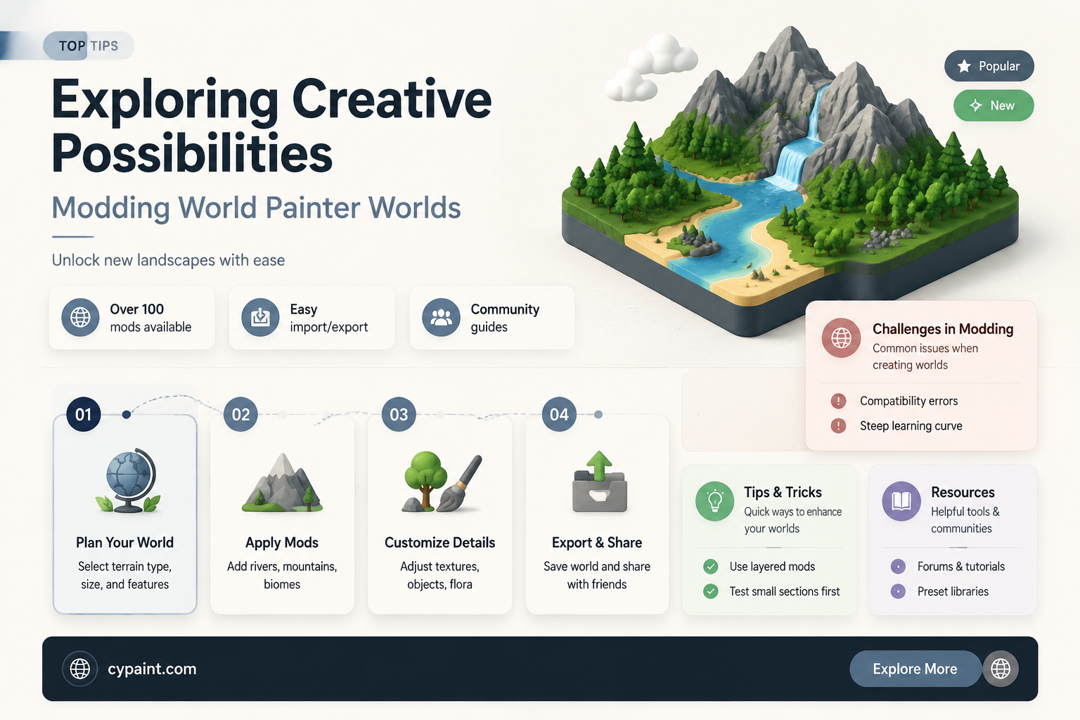 can u edit world painter worlds with mods