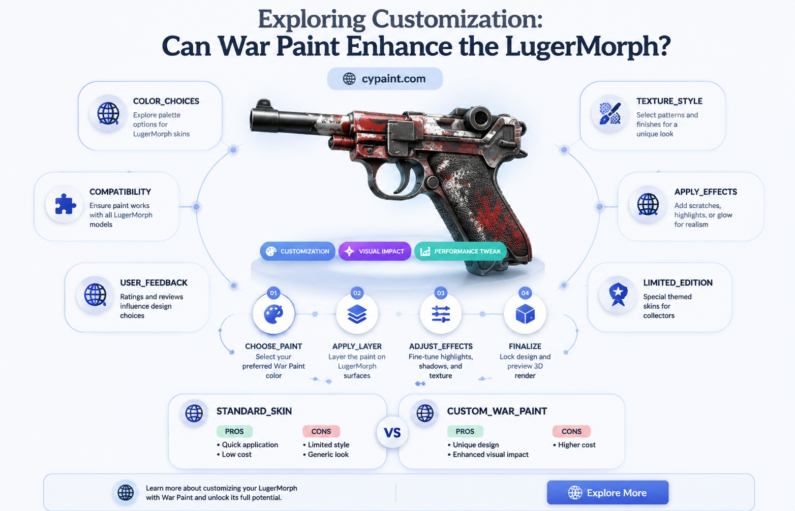 can war paint be added to the lugermorph