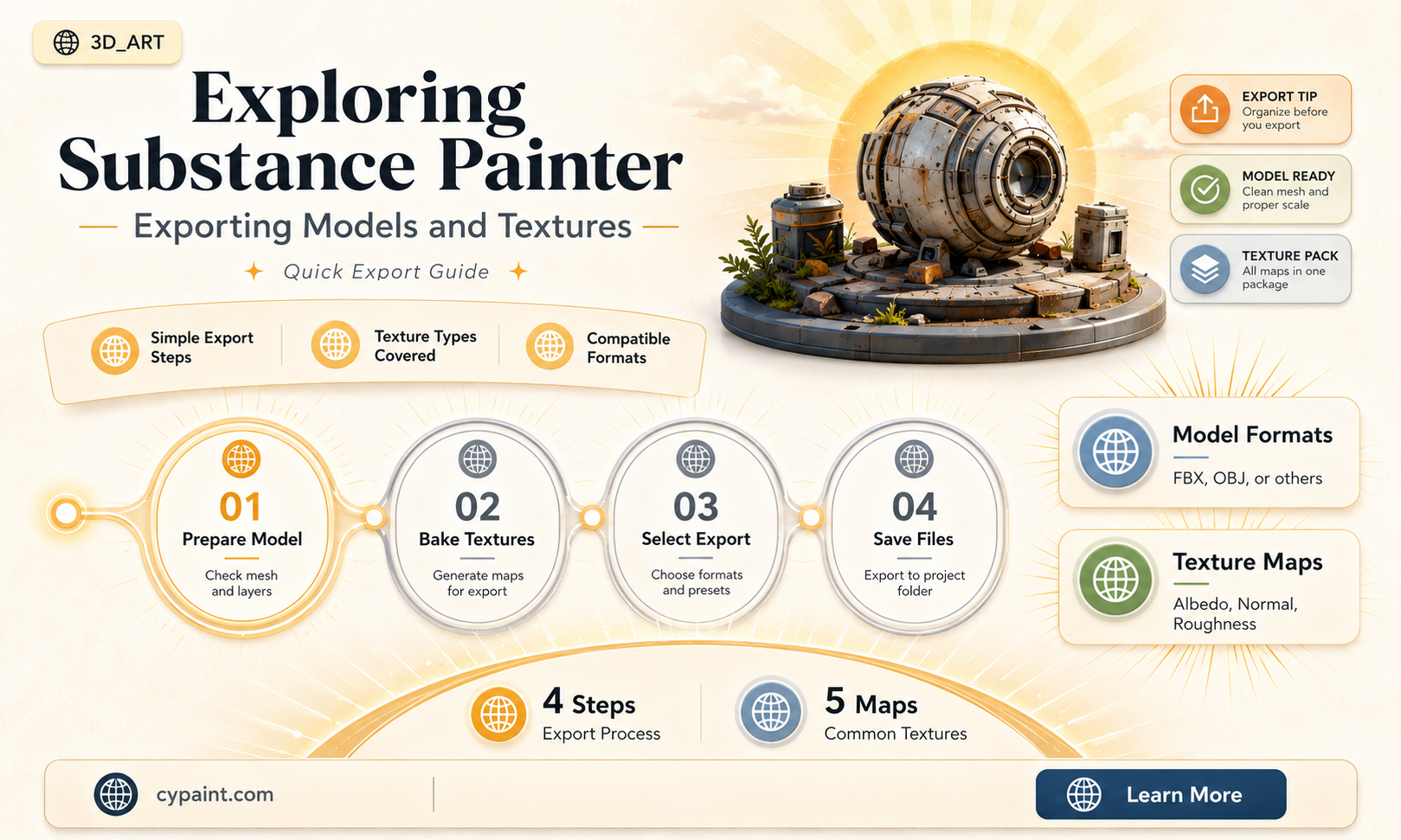 can you export model out of substance painter