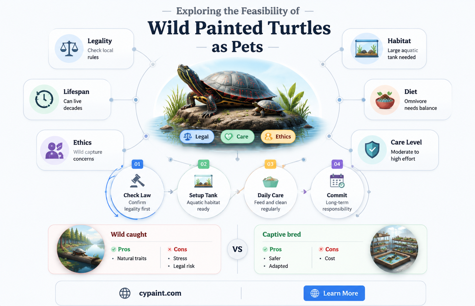 can you keep wild painted turtles as pets
