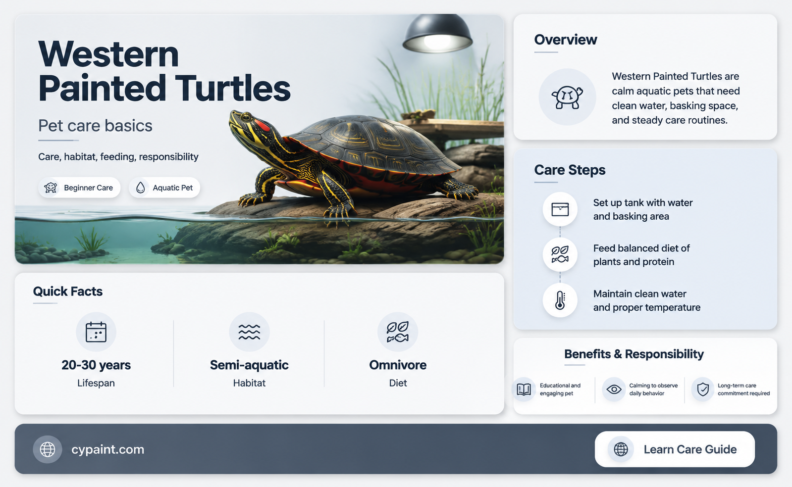 can you have western painted turtles as pets