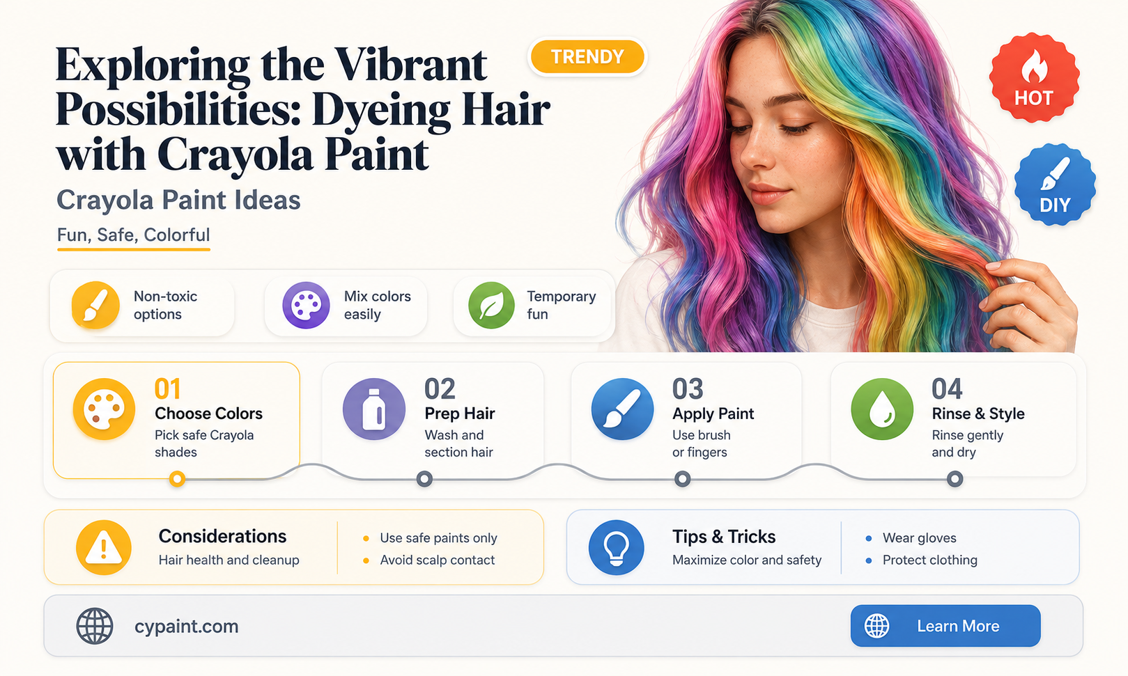 can you dye your hair with crayola paint