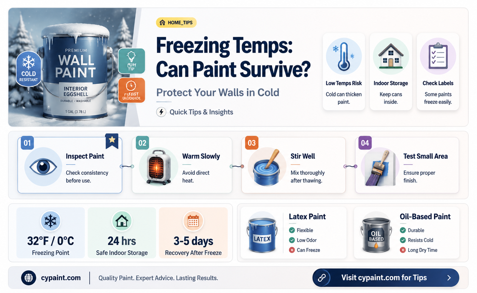 can paint be ruined by being in freezing temps