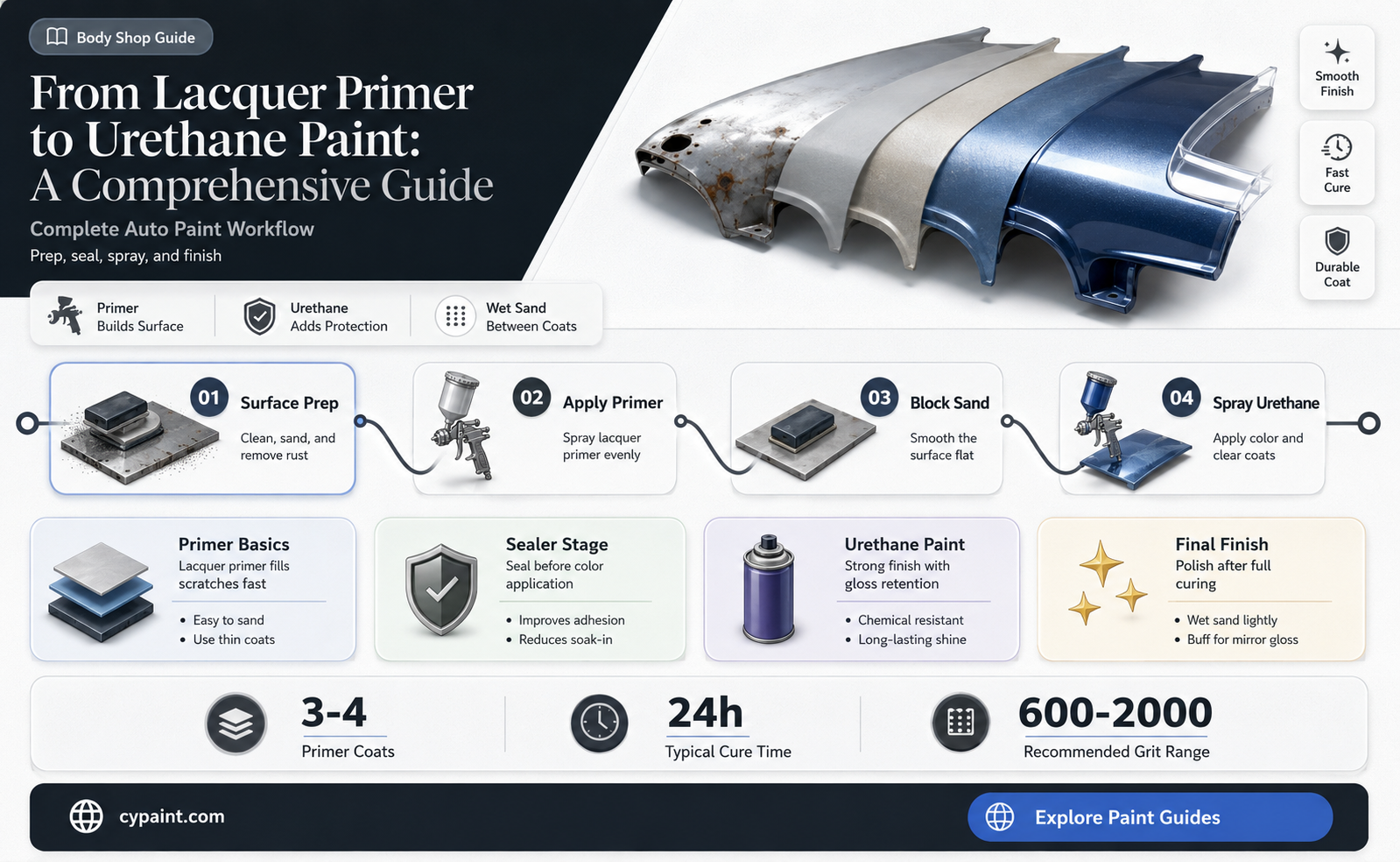 can you apply urethane paint over lacquer primer