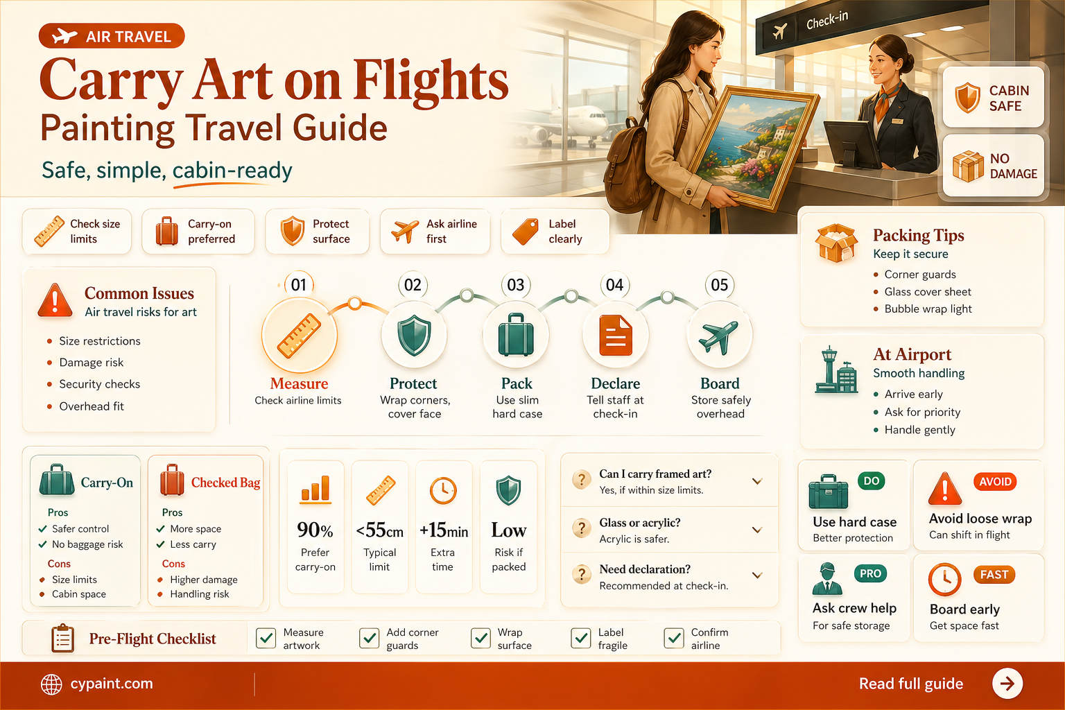 can i hand carry a painting on an airplane