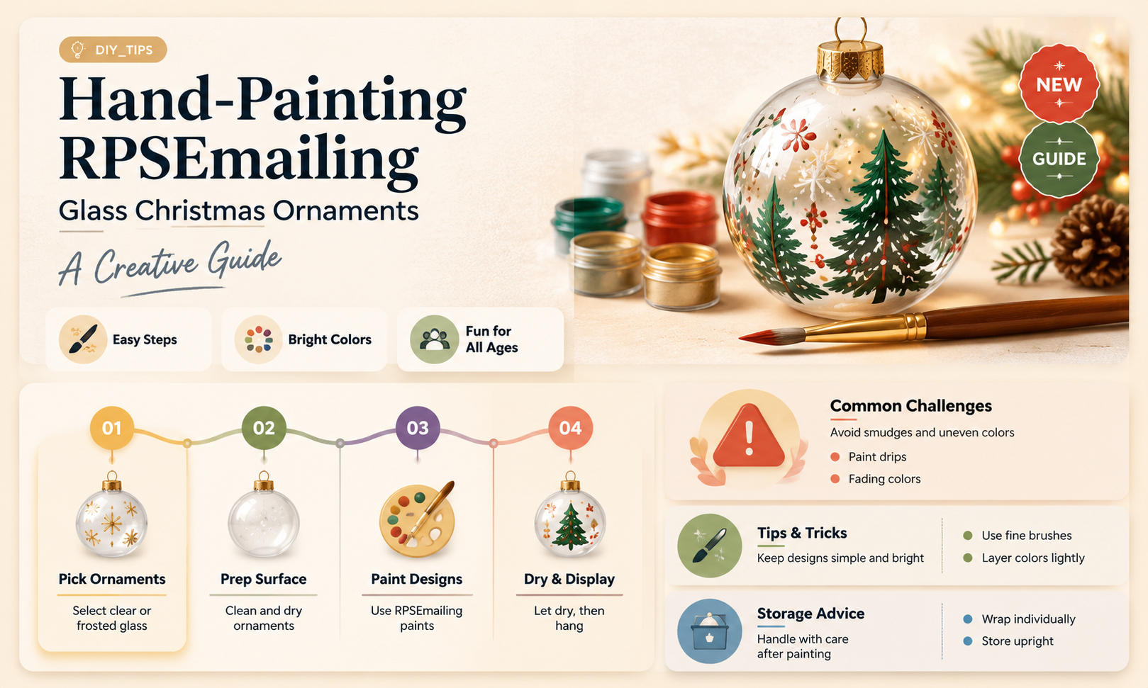 can rpsemaling be painted on glass christmas ornaments