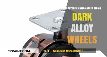 Customizing Alloy Wheels: Painting Copper Red on Dark Wheels