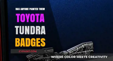 Customizing Your Toyota Tundra: Painted Badges and Personal Style