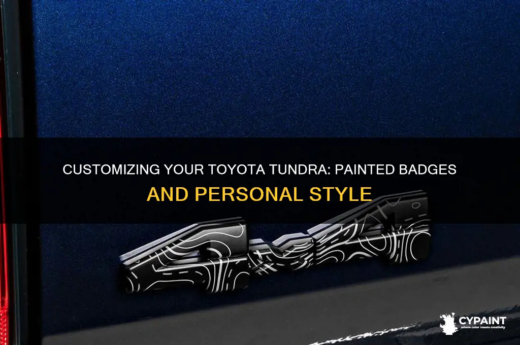 has anyone painted their toyota tundra badges