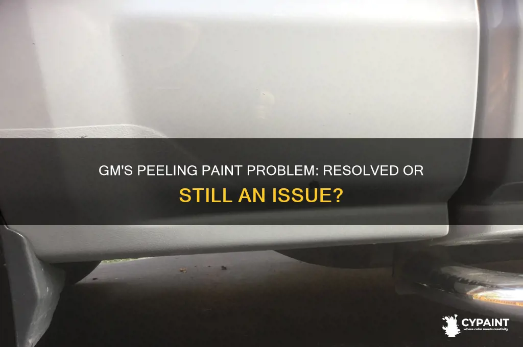 has gm fixed the peelin paint problems
