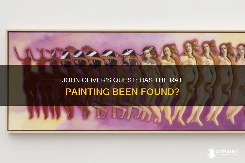 has john oliver found the rat painting