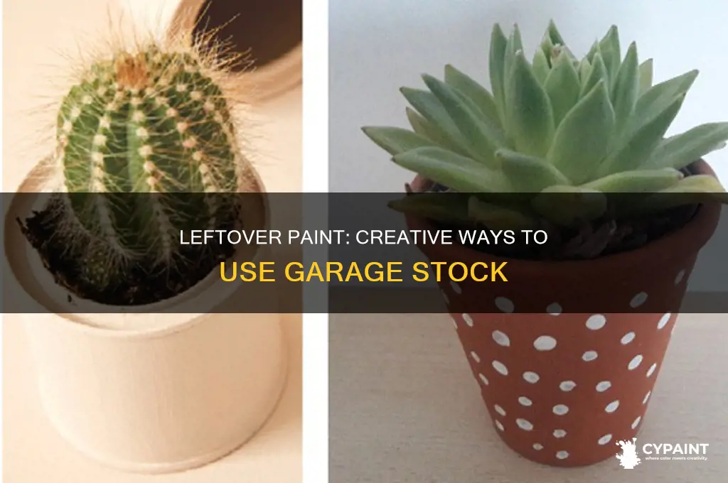 have lot of leftover paint in my garage