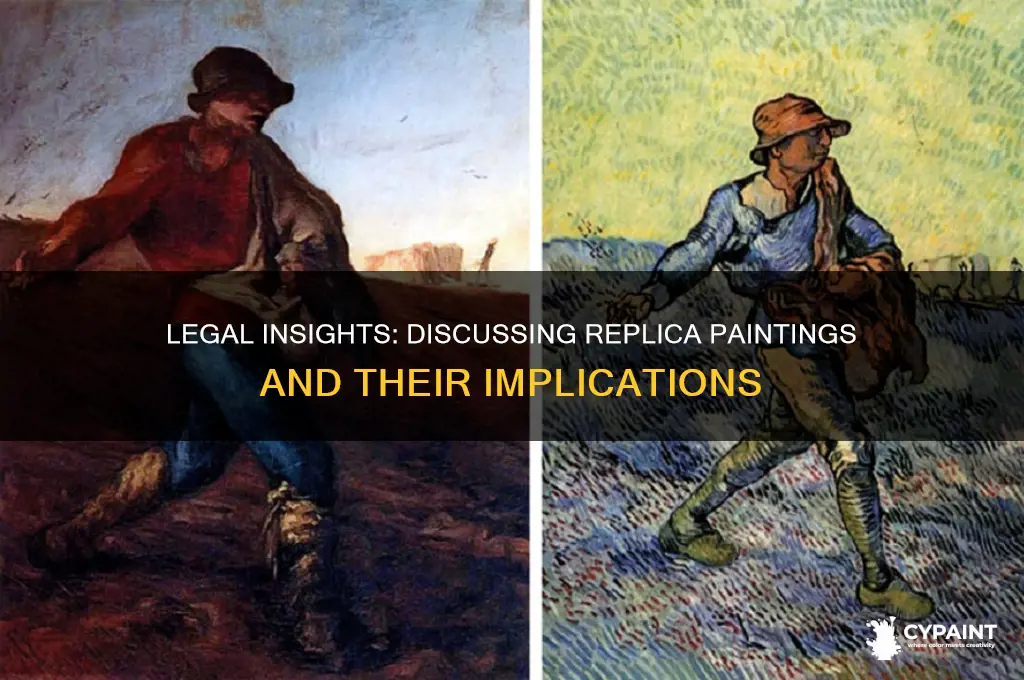 have since had a legal discussion concerning your replica painting